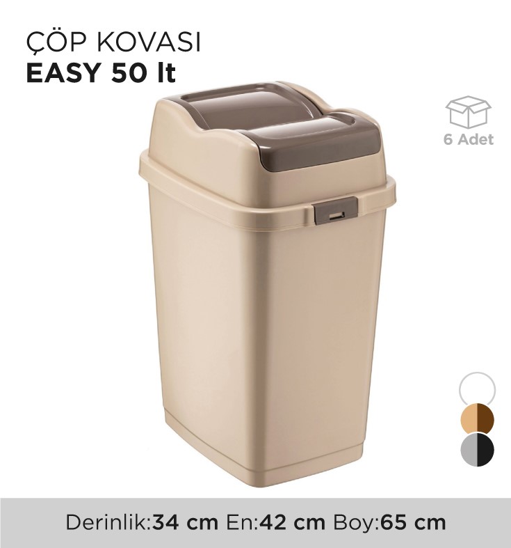 ÇÖP KOVASI EASY 50LT