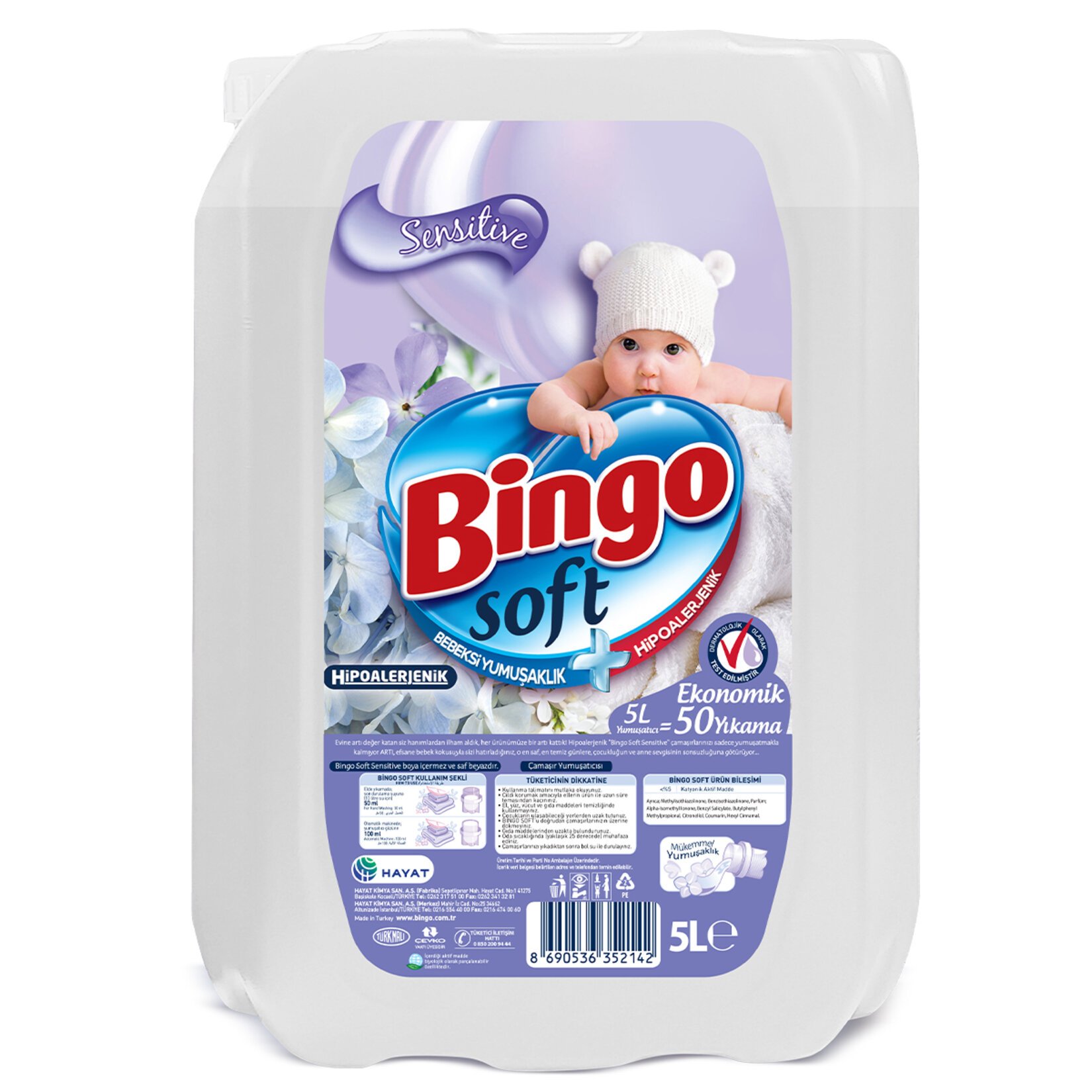 BİNGO SOFT YUMUŞATICI 5L SENSİTİVE