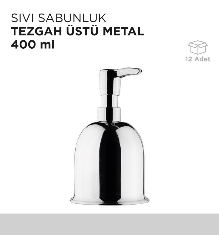 SIVI SABUNLUK TEZGAH ÜSTÜ METAL 400ML