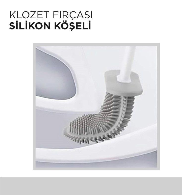 KLOZET FIRÇASI SİLİKON KÖŞELİ