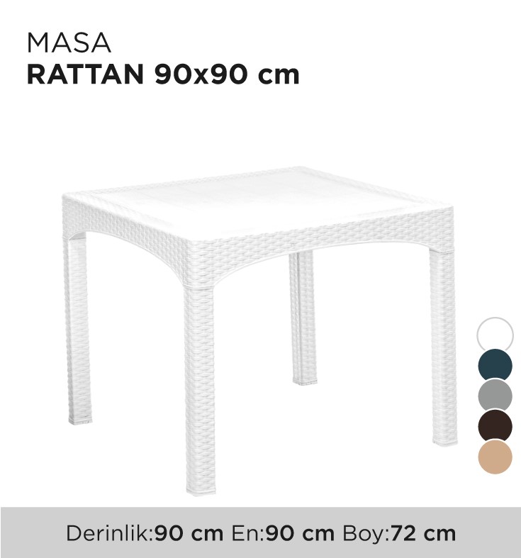 MASA RATTAN 90x90CM