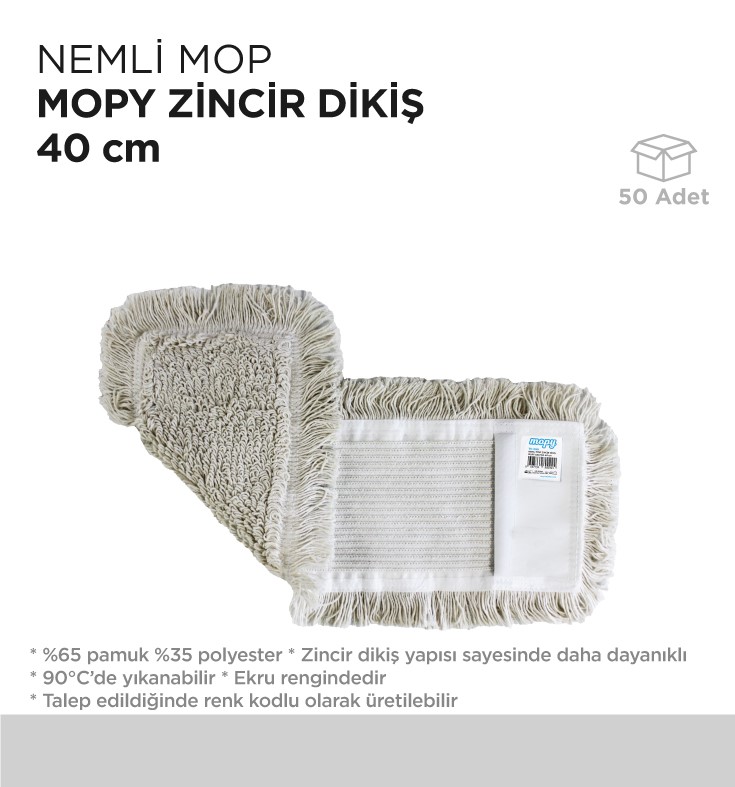 NEMLİ MOP MOPY ZİNCİR DİKİŞ 40CM