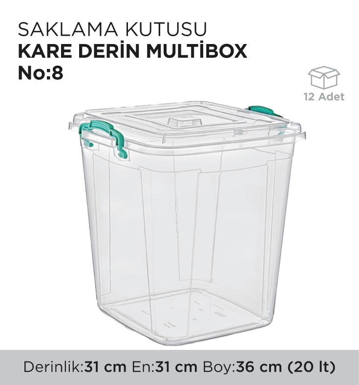 SAKLAMA KUTUSU KARE DERİN MULTİBOX NO 8