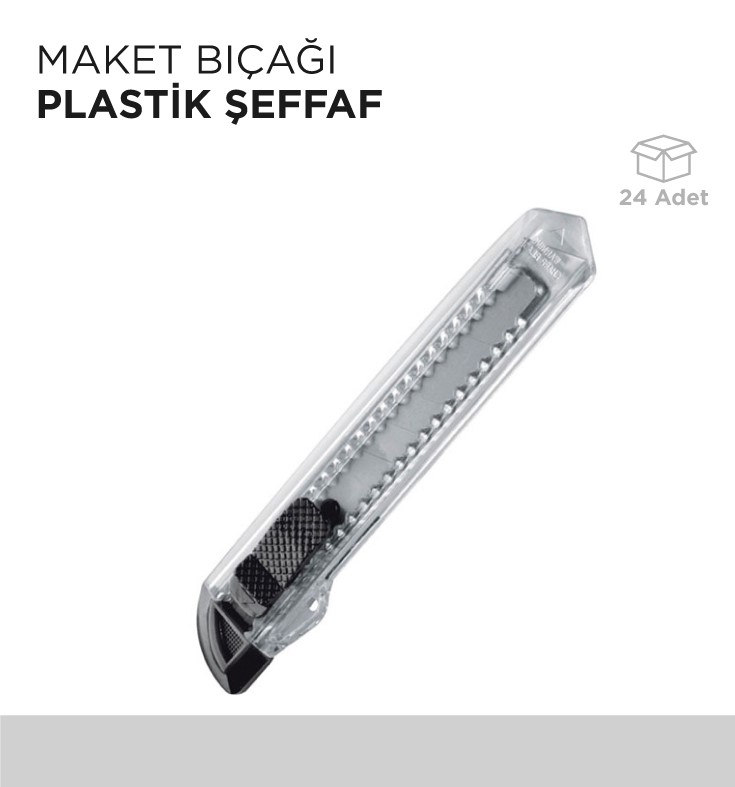 MAKET BIÇAĞI PLASTİK ŞEFFAF