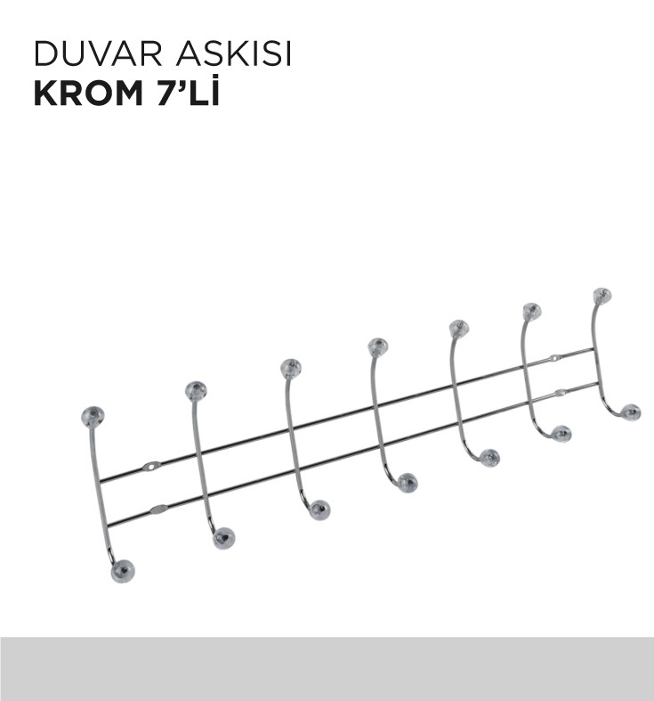 DUVAR ASKISI KROM 7'Lİ