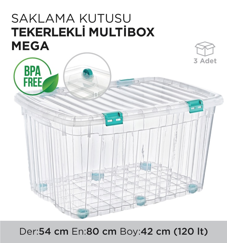 SAKLAMA KUTUSU TEKERLEKİ MULTİBOX MEGA