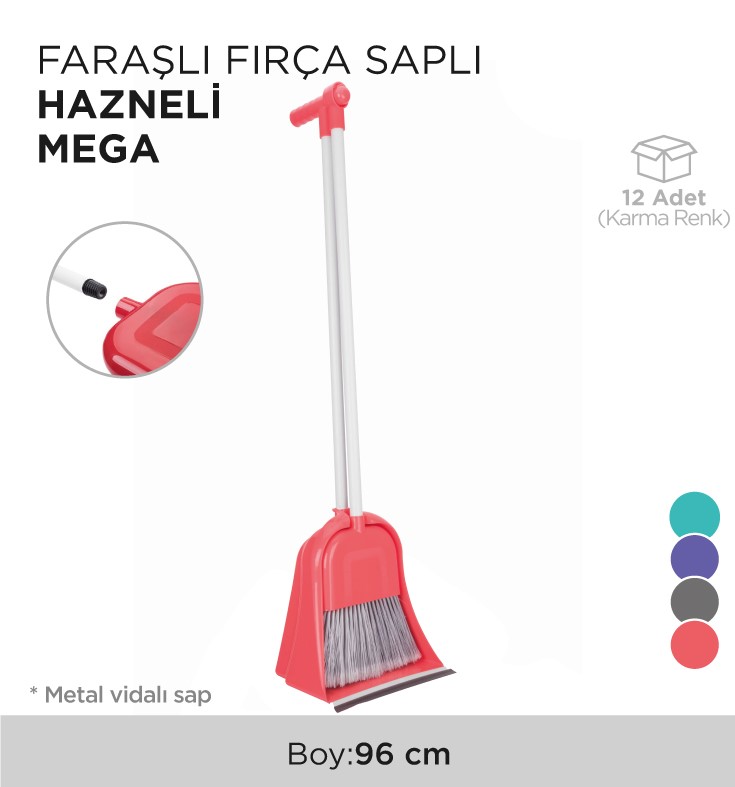 FARAŞLI FIRÇA SAPLI HAZNELİ MEGA