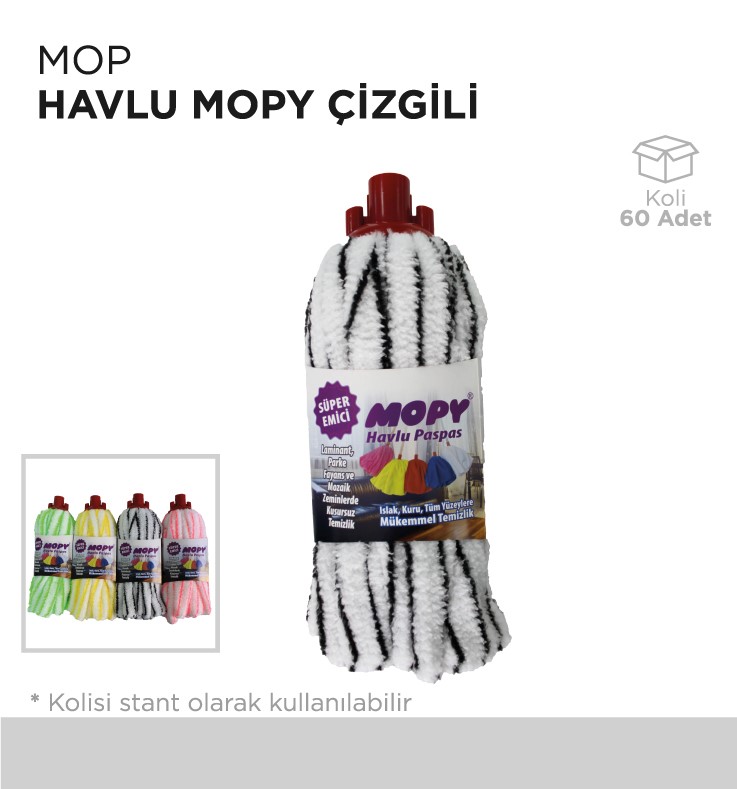 MOP HAVLU MOPY ÇİZGİLİ