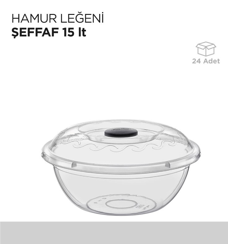 HAMUR LEĞENİ ŞEFFAF 15LT