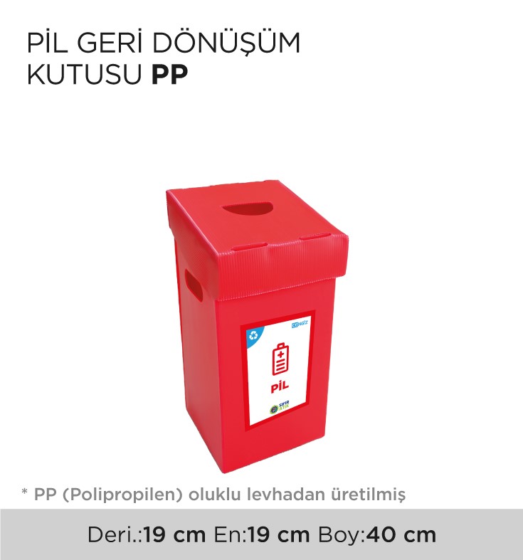 PİL GERİ DÖNÜŞÜM KUTUSU PP