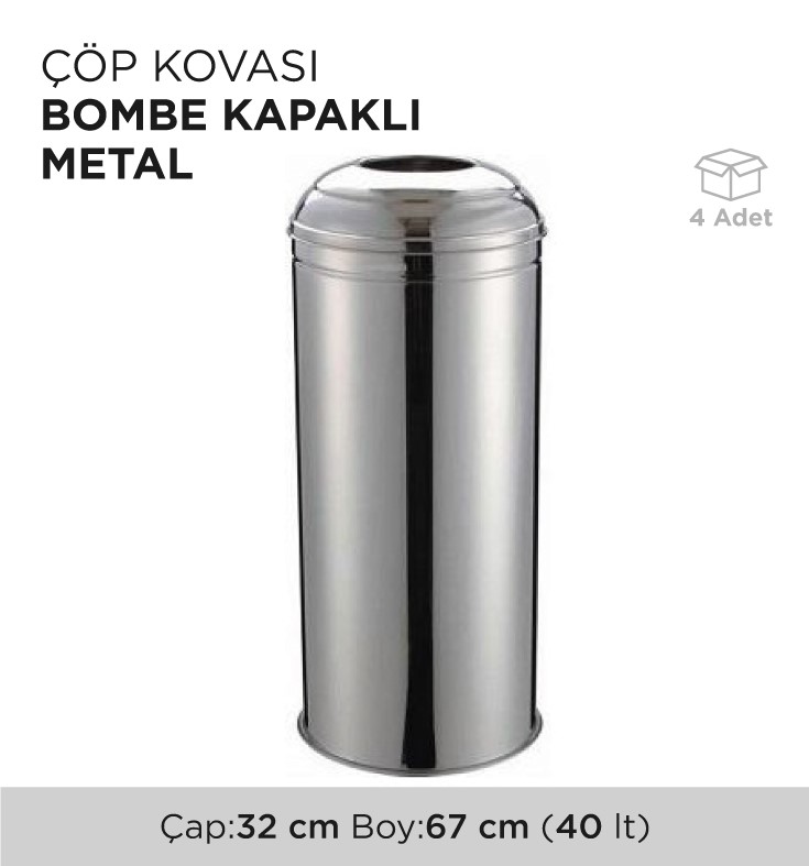 ÇÖP KOVASI BOMBE KAPAKLI METAL