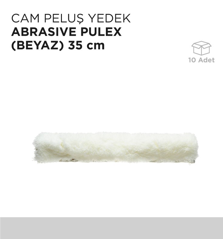 CAM PELUŞ YEDEK ABRASIVE PULEX (BEYAZ) 35CM