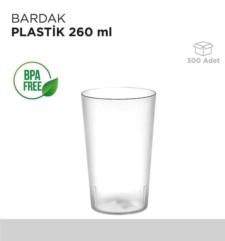 BARDAK PLASTİK 260ML